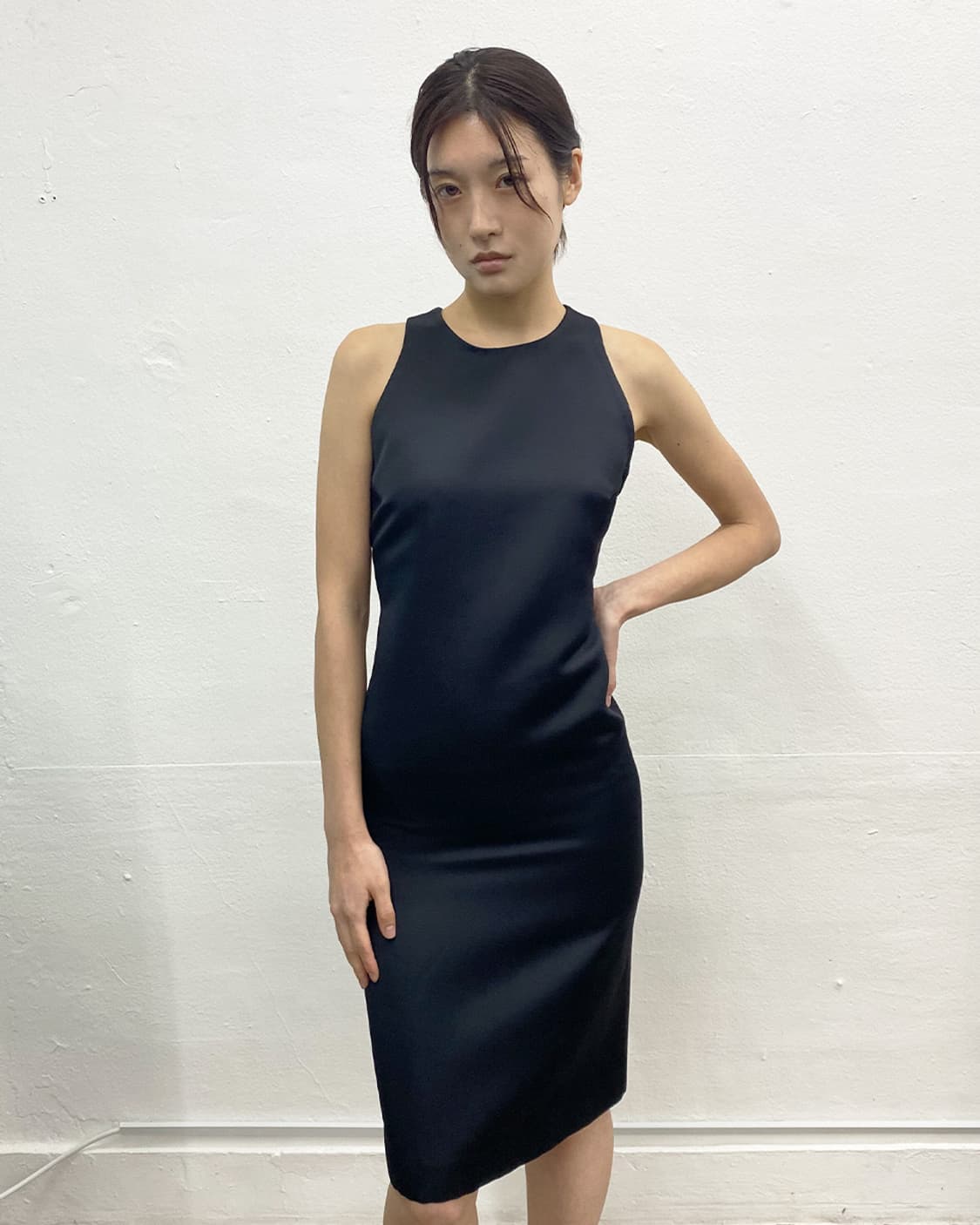 톰포드 구찌 2001f/w 실크 백리스 드레스 상품이미지1