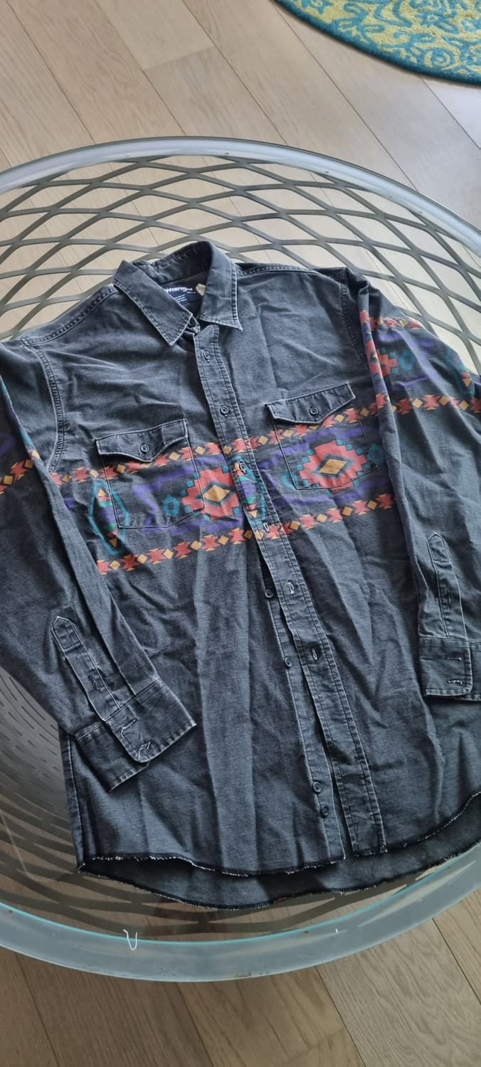 Wrangler 빈티지 웨스턴 셔츠 (아즈텍 패턴) 상품이미지1