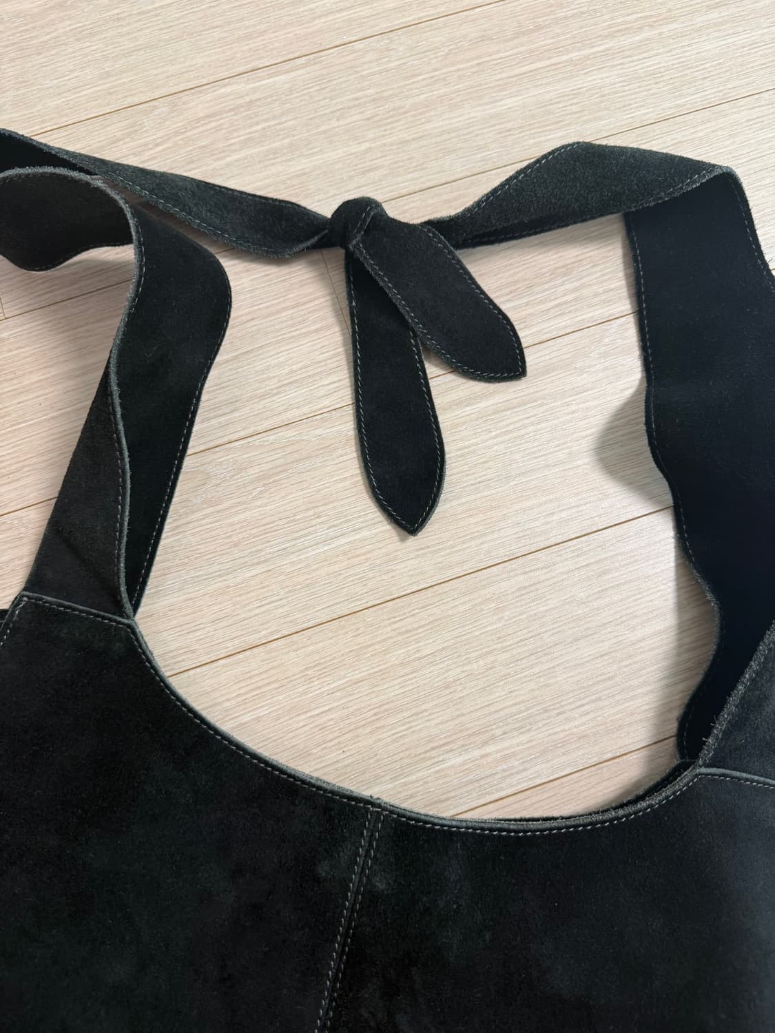 히스테릭글래머 블랙 스웨이드 프린지 크로스백 상품이미지6