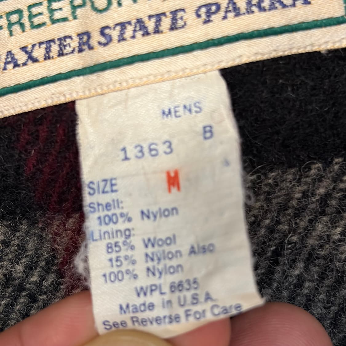 90s Made in USA 미국 빈티지 엘엘빈 후드 야상자켓 바람막이  상품이미지6