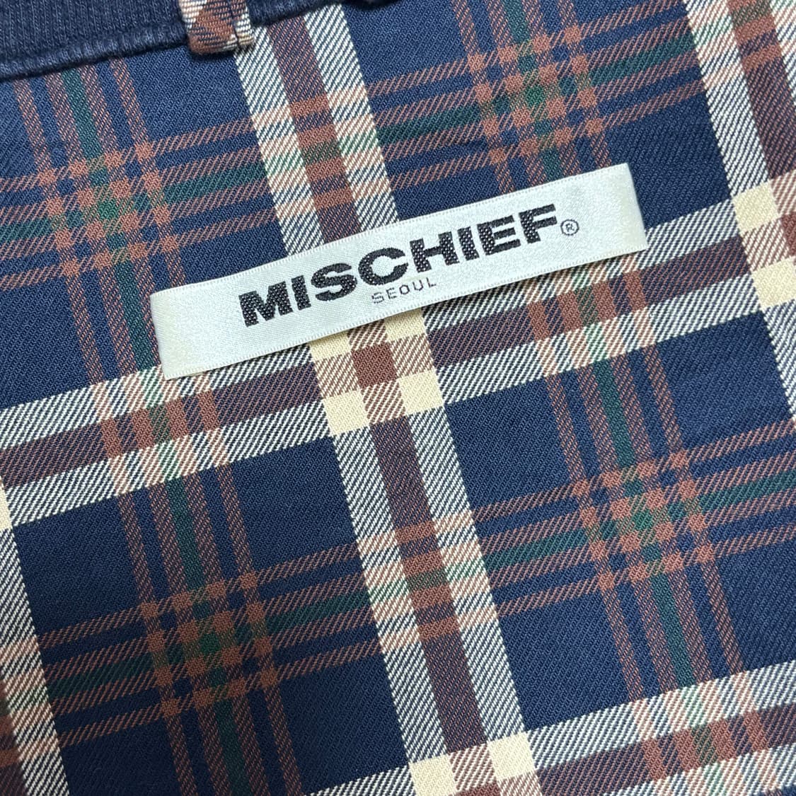 미스치프 메탈릭 스윙 자켓 네이비 S 상품이미지2