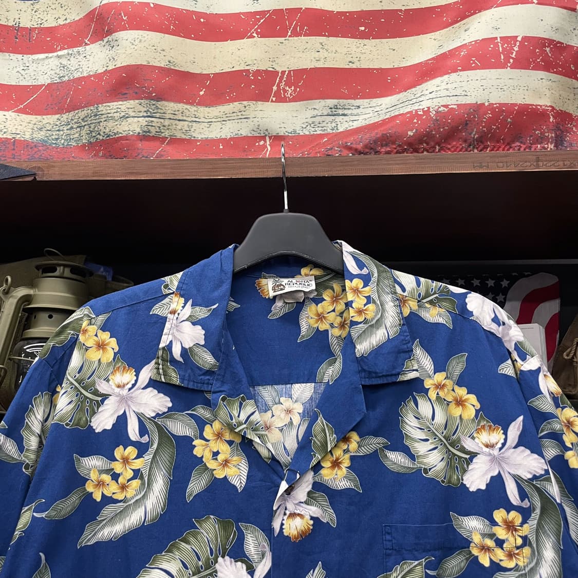 90s 알로하 리퍼블릭 Made in USA 하와이안 반팔셔츠 상품이미지3