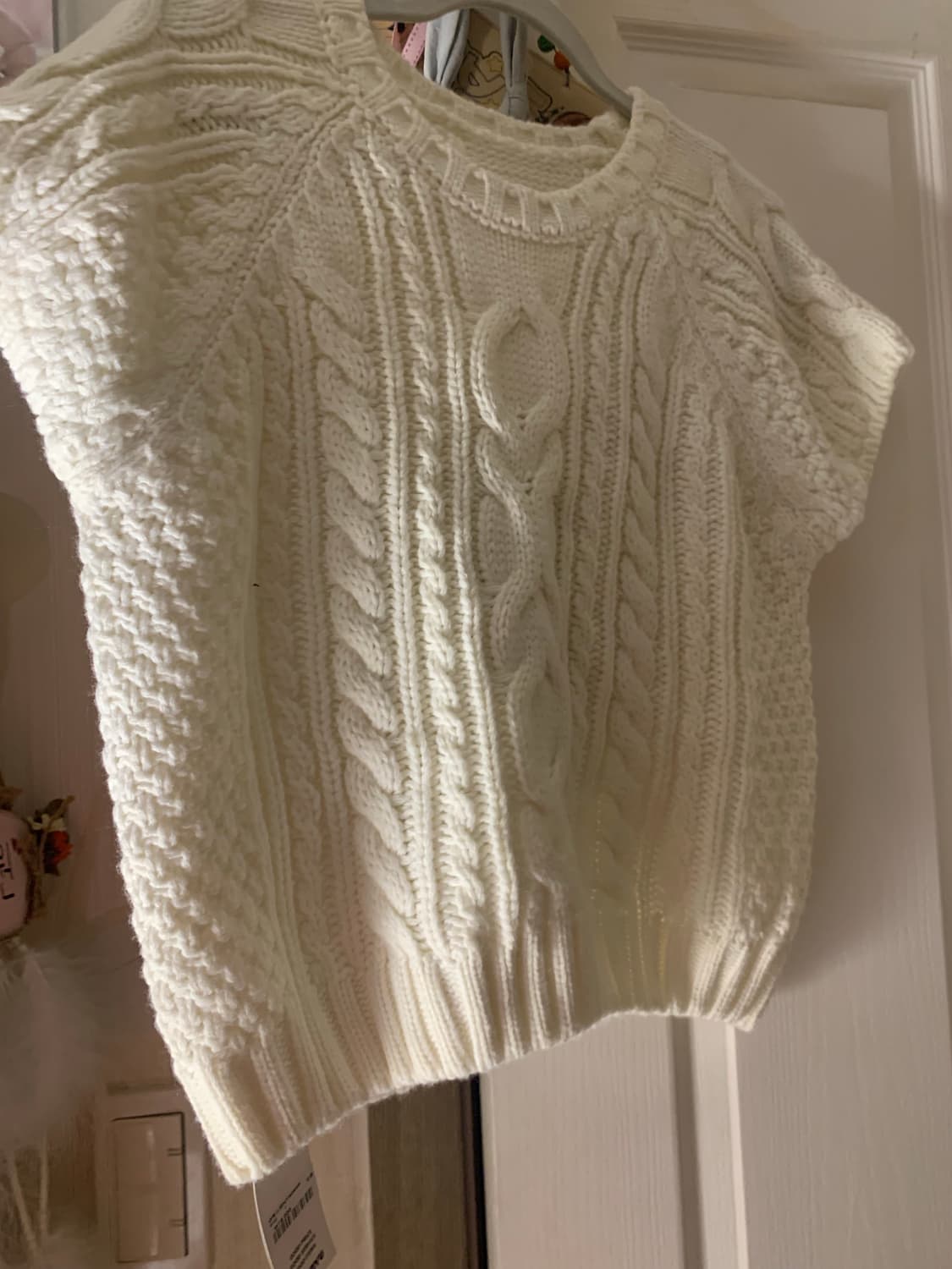 뉴뉴 레이어드 반팔 니트 상품이미지1