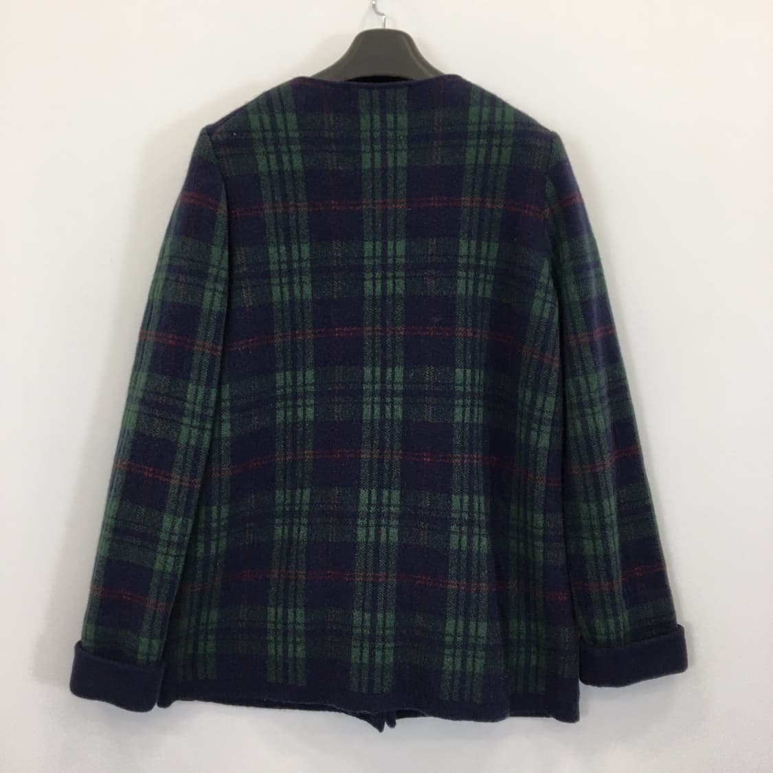 빈폴 앙고라혼방 그린 타탄 니트 가디건 90  상품이미지4