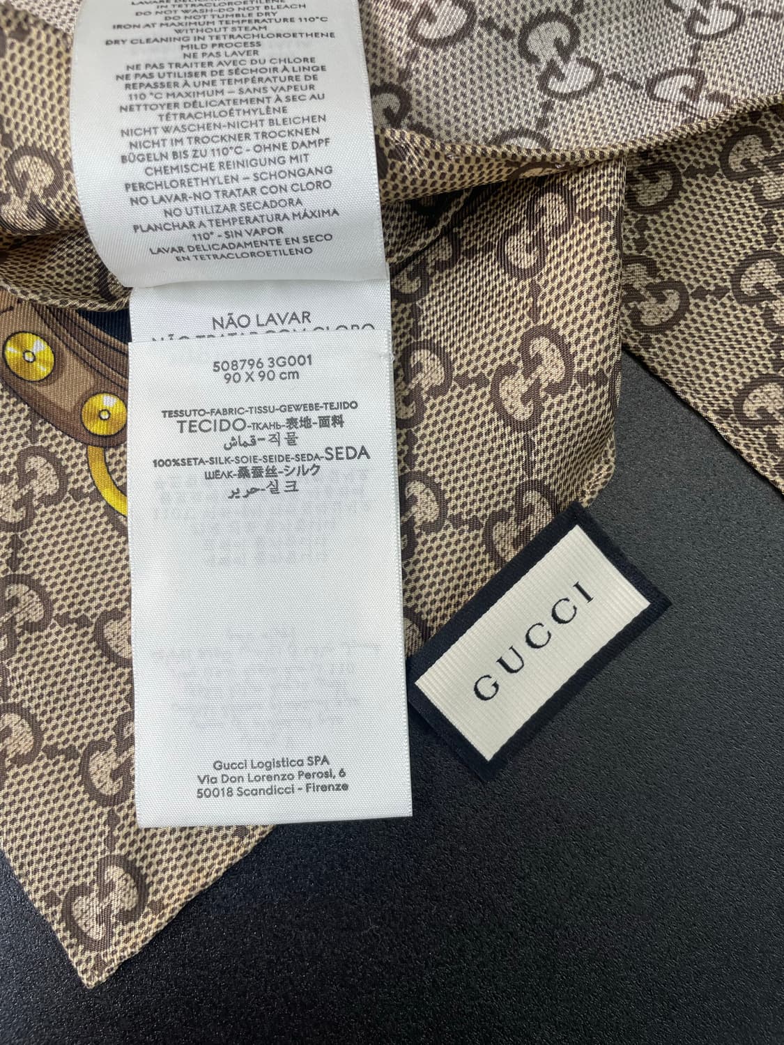 GUCCI 구찌 GG 플라워 실크 스카프 상품이미지10