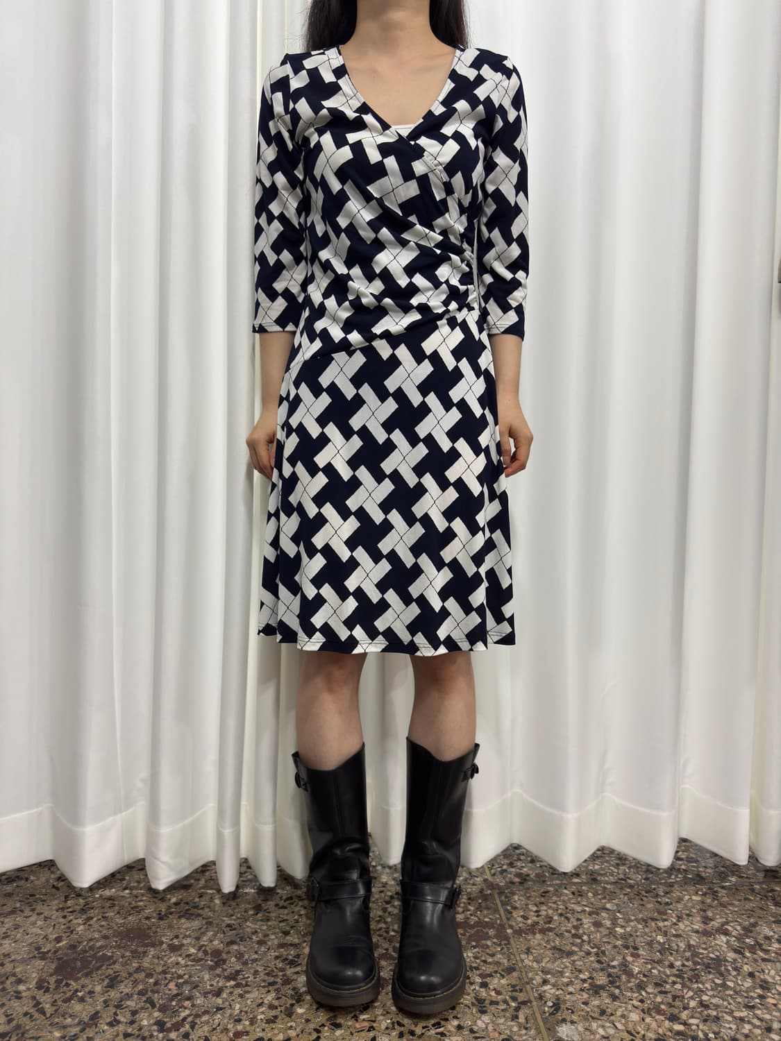 printing wrap dress 상품이미지2