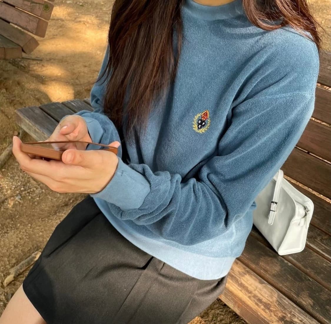 헤리티지플로스 타올 크루넥 맨투맨 S 상품이미지1