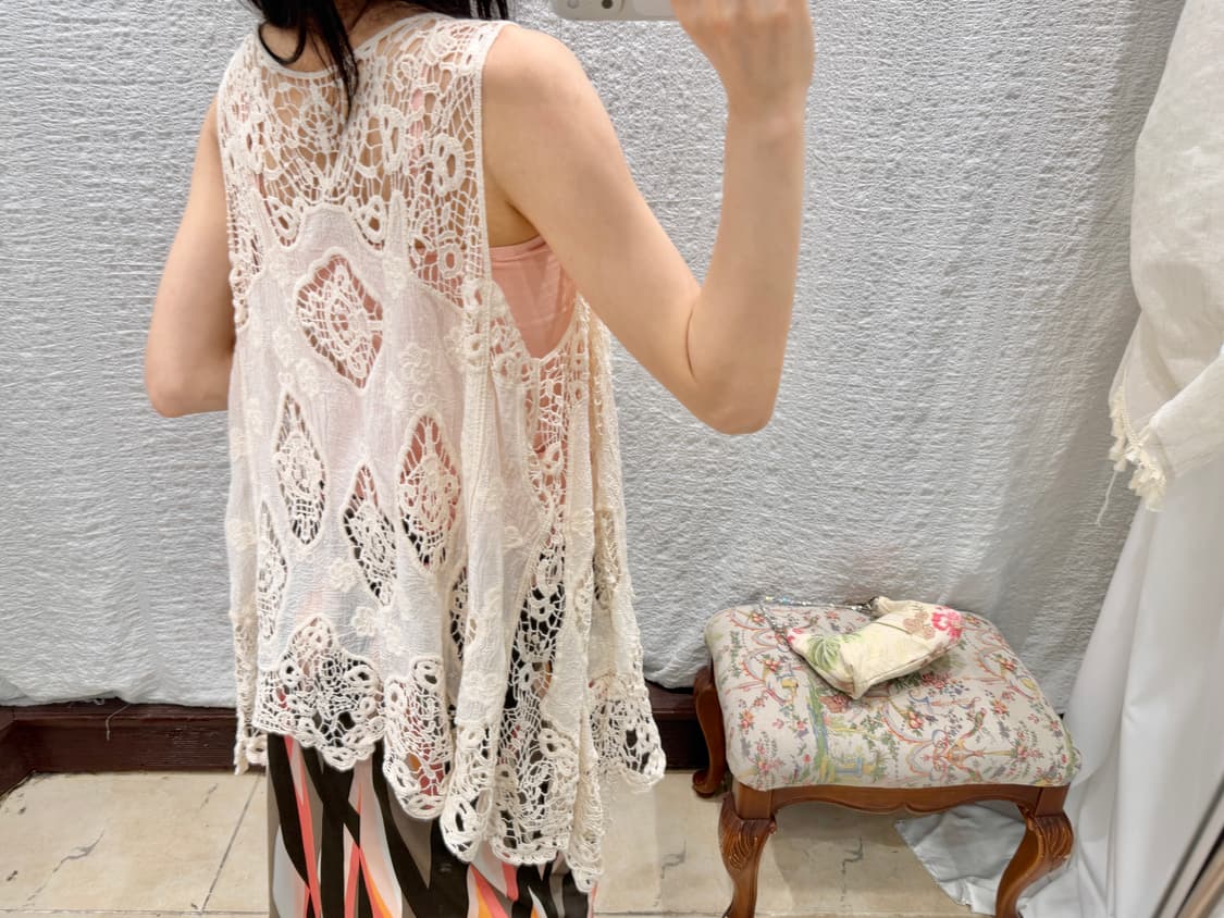 Vintage lace crochet cardigan 상품이미지4