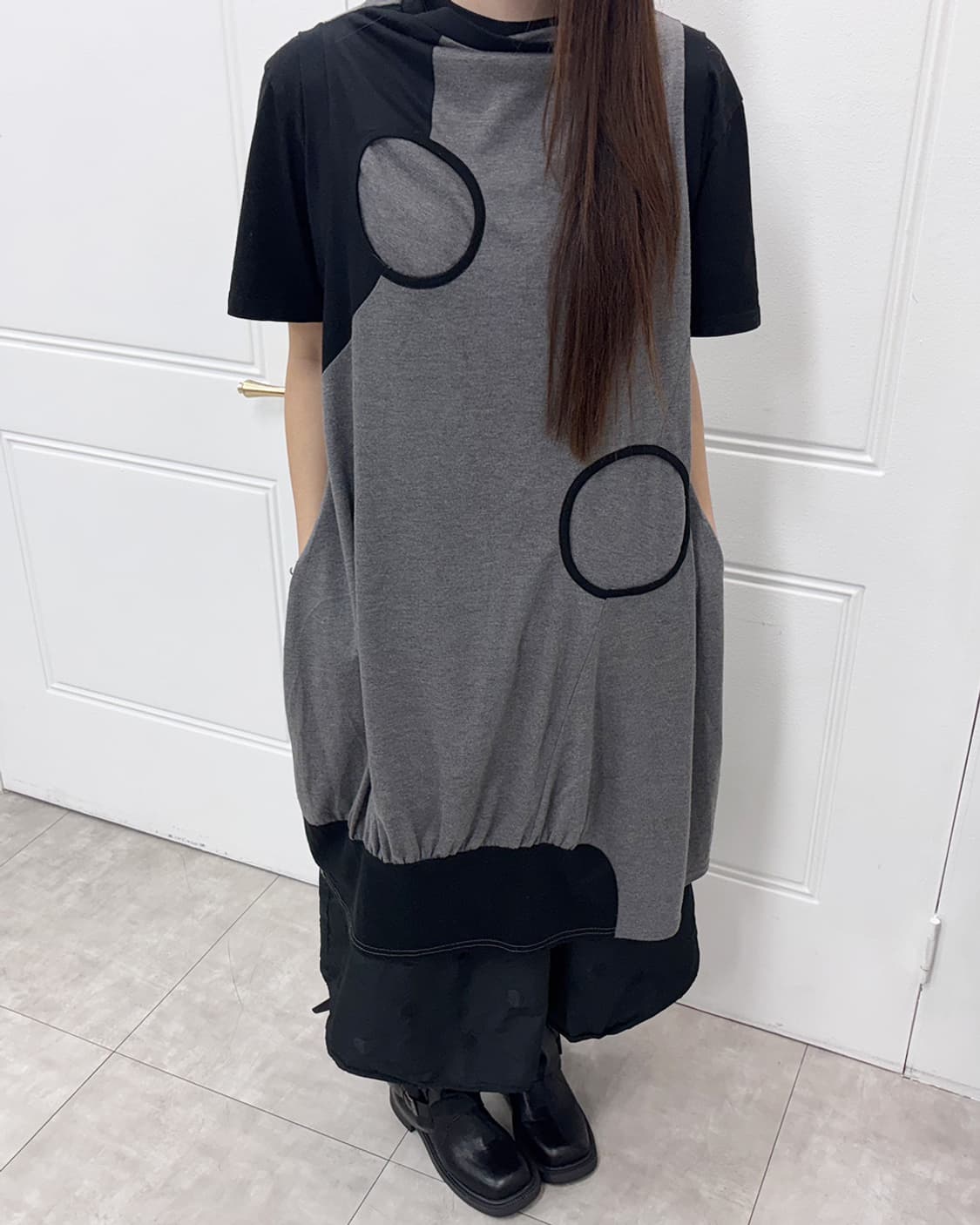 cote 아방가르드 서클 포인트 롱 티 상품이미지1