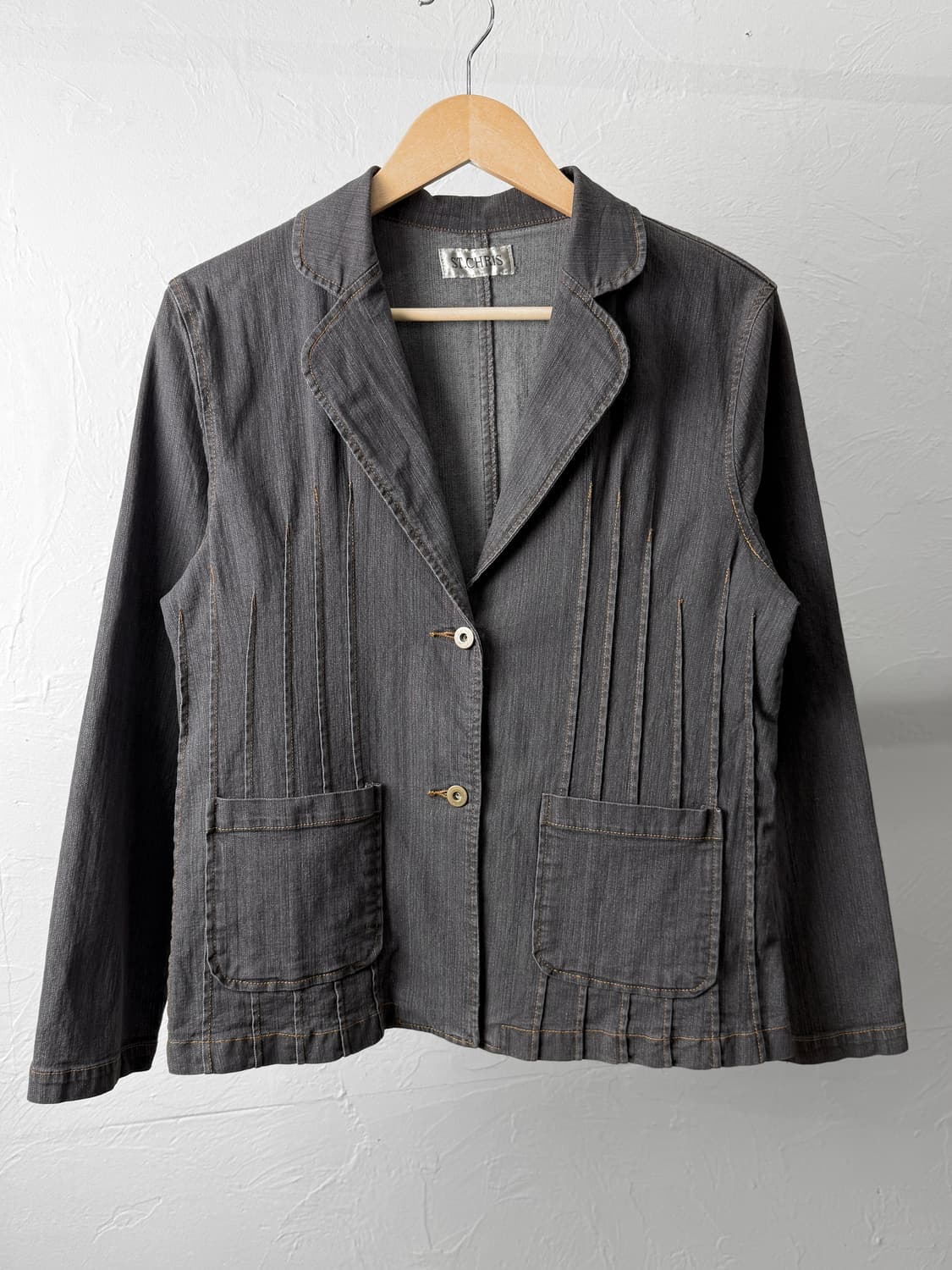 St.chris 스티치 데님 자켓 상품이미지2