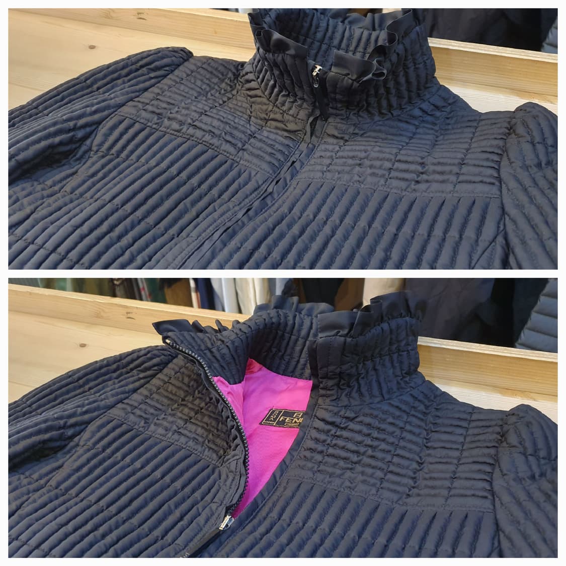 55.펜디 1990's 프릴 퀼팅자켓 상품이미지5