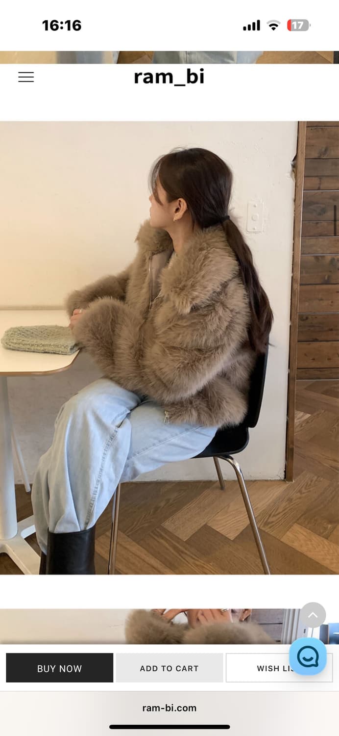 브라운 퍼 재킷 상품이미지3