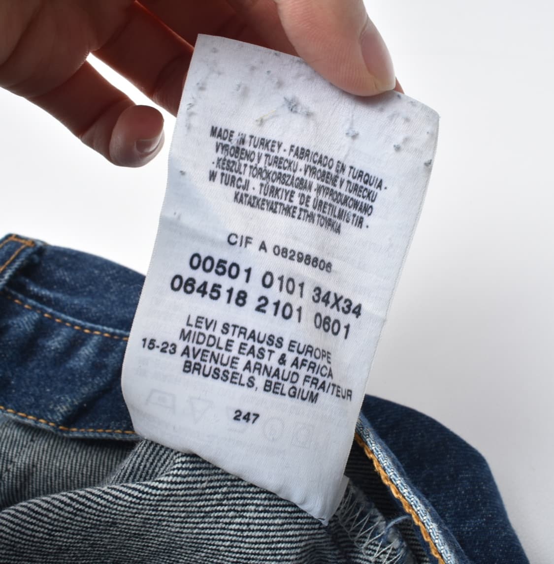 00S 빈티지 리바이스 501 청바지 굿페이드 데님팬츠 N0656 상품이미지8