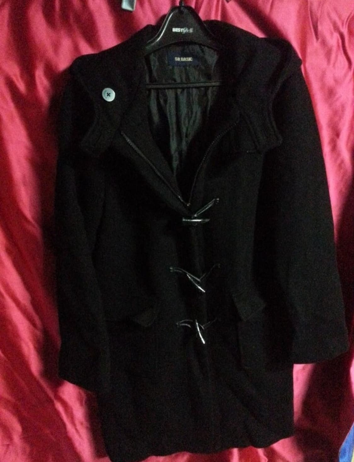 쏘베이직 SO BASIC 모직 코트 블랙 66 (가슴둘레90) 상품이미지1