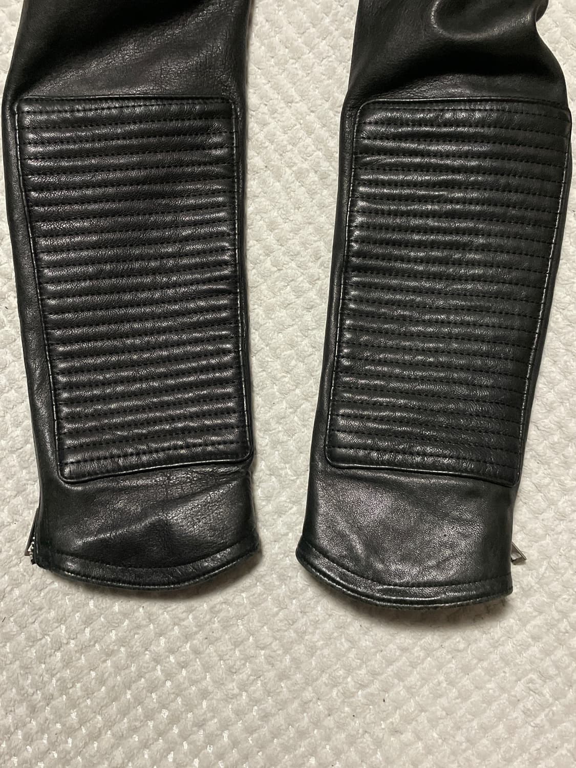 웨스턴 무드 램스킨 양가죽 바이커 레더 자켓 상품이미지6