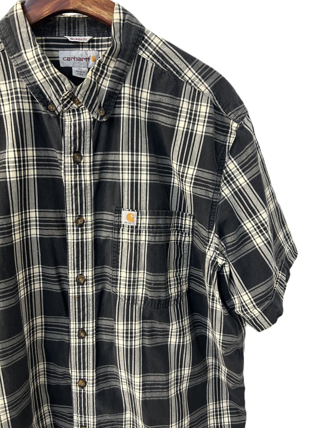 칼하트 체크 반팔 셔츠 상품이미지3
