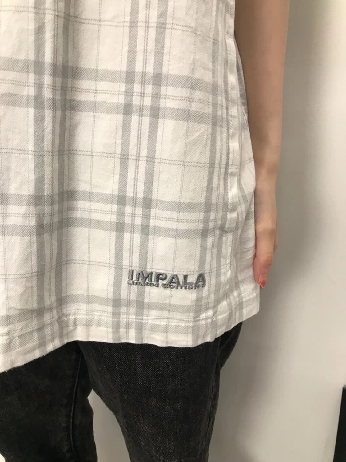 Impala Zip Plaid Short Sleeve Jacket 상품이미지3