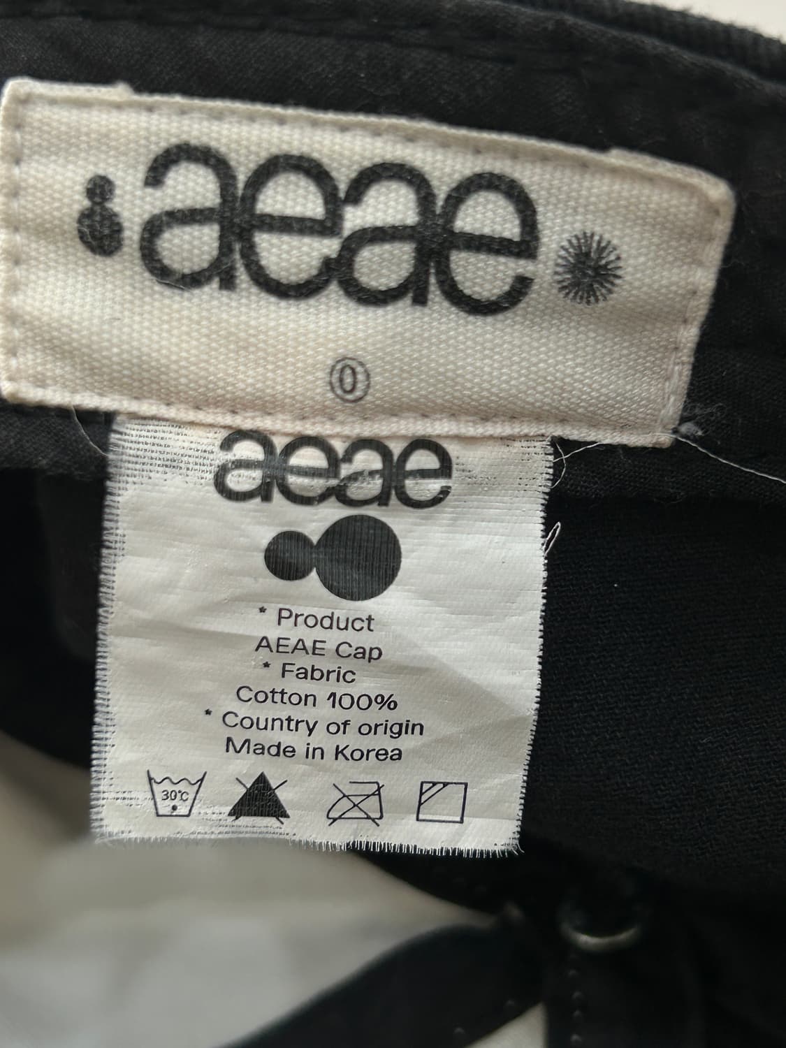 aeae 에이이에이이 블랙 볼캡 모자 상품이미지9