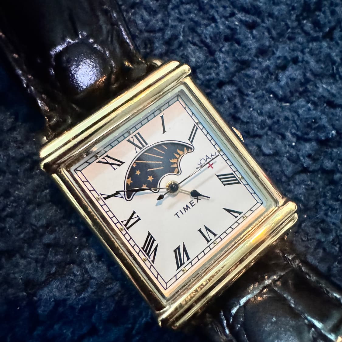 타이맥스 노아 썬앤문 블랙 가죽 시계 상품이미지10