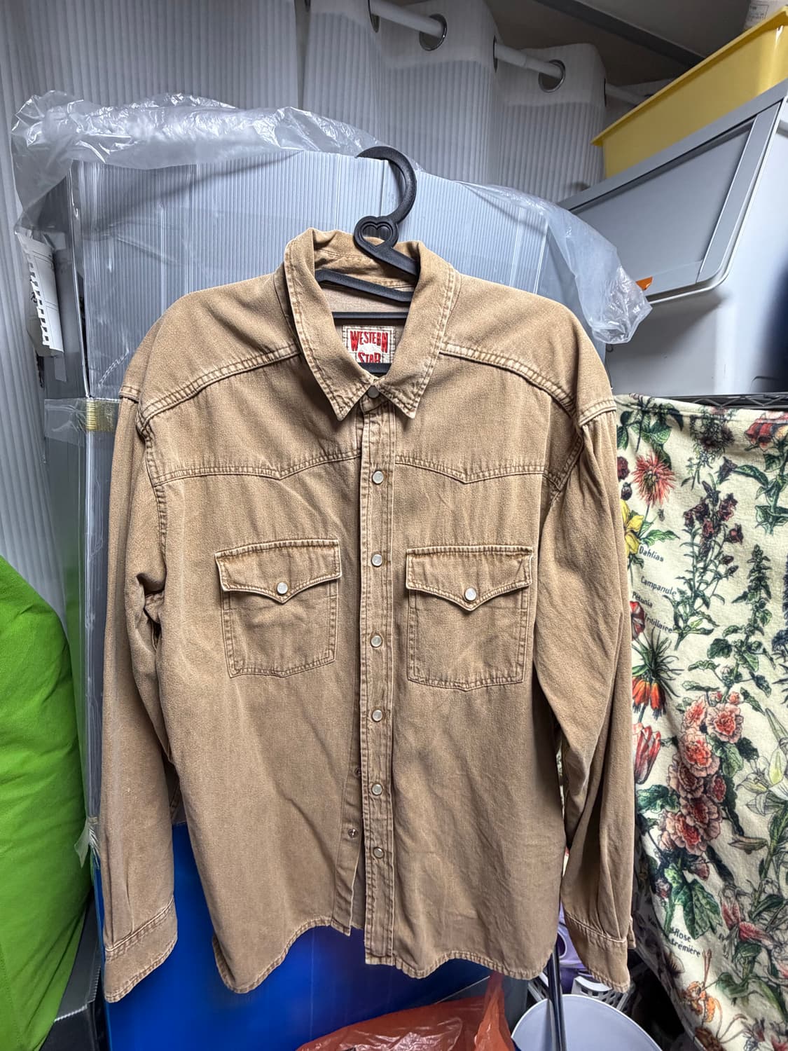 Vintage 웨스턴 브라운 셔츠 상품이미지1