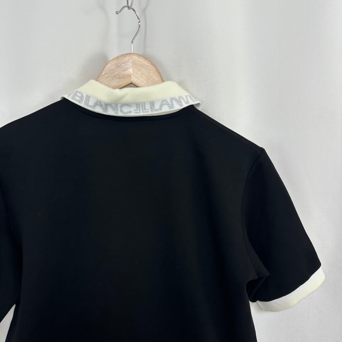 랑방 여자 카라 반팔티 검정 L  상품이미지9