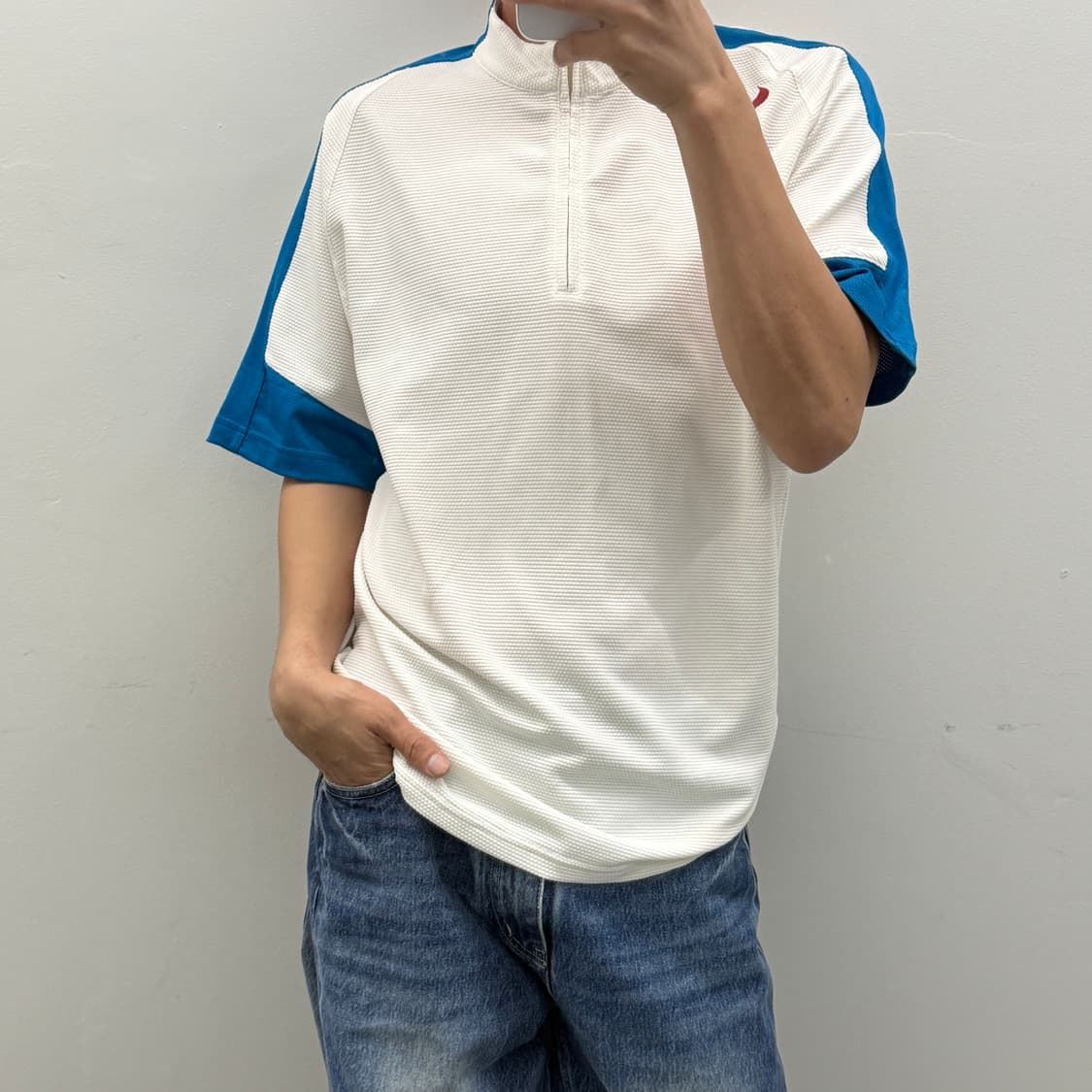 나이키 하프집업 반팔 트레이닝 탑  상품이미지2