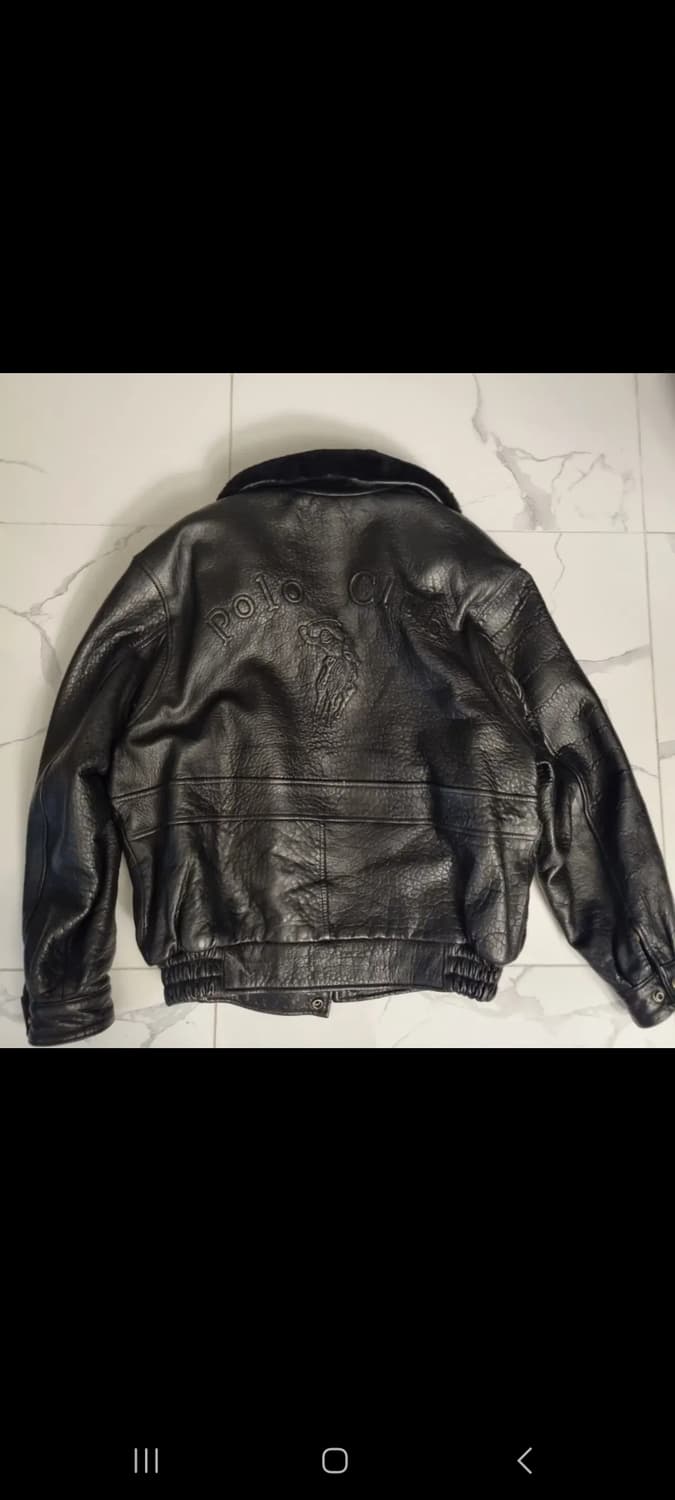 Polo club leather jacket L 상품이미지3