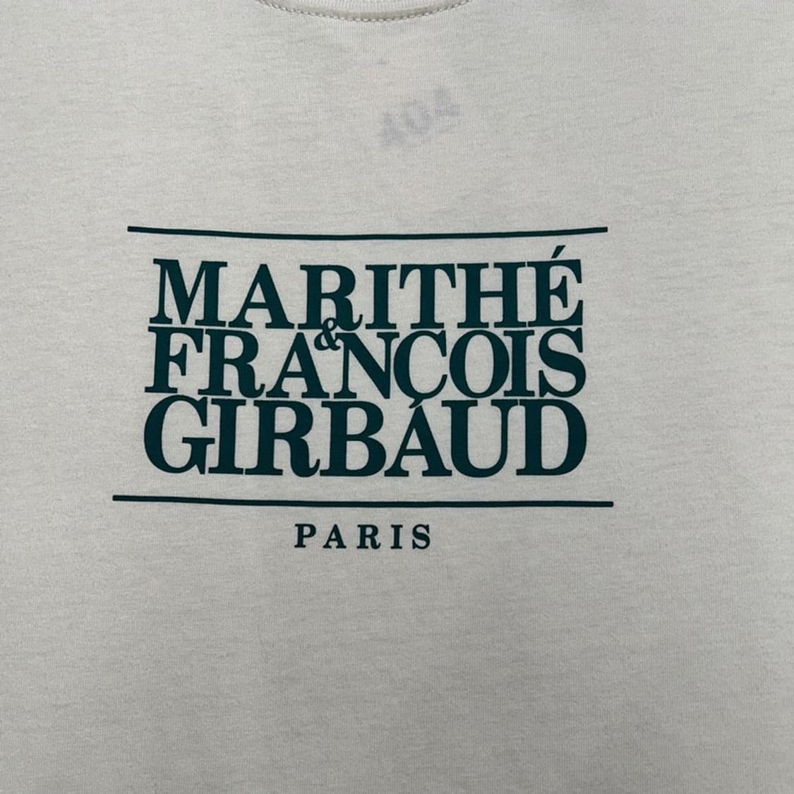 MARITHE FRANCOIS GIRBAUD 베이지+그린 반팔 M 상품이미지2
