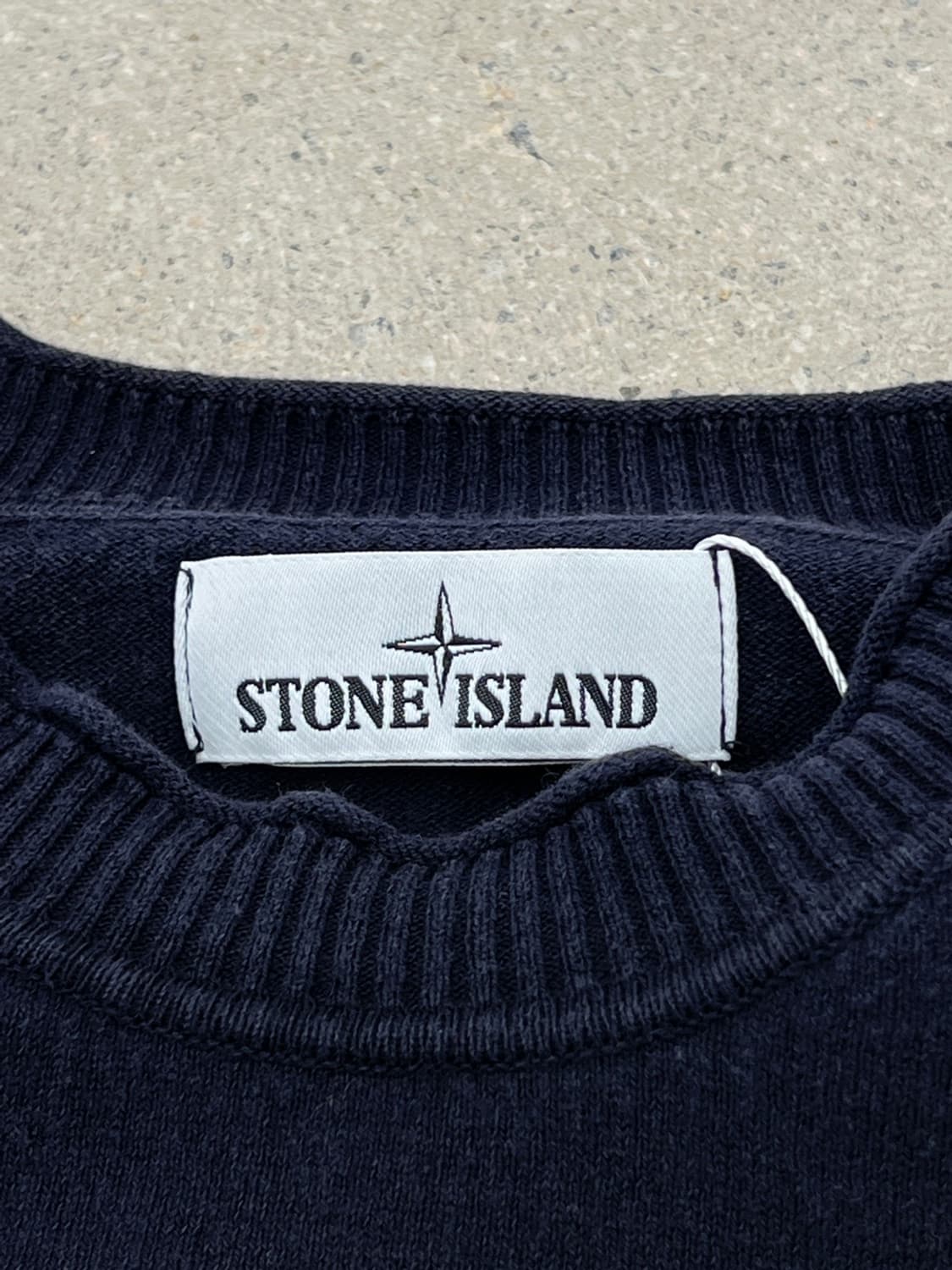 스톤아일랜드 와펜 네이비 코튼 니트 상품이미지7