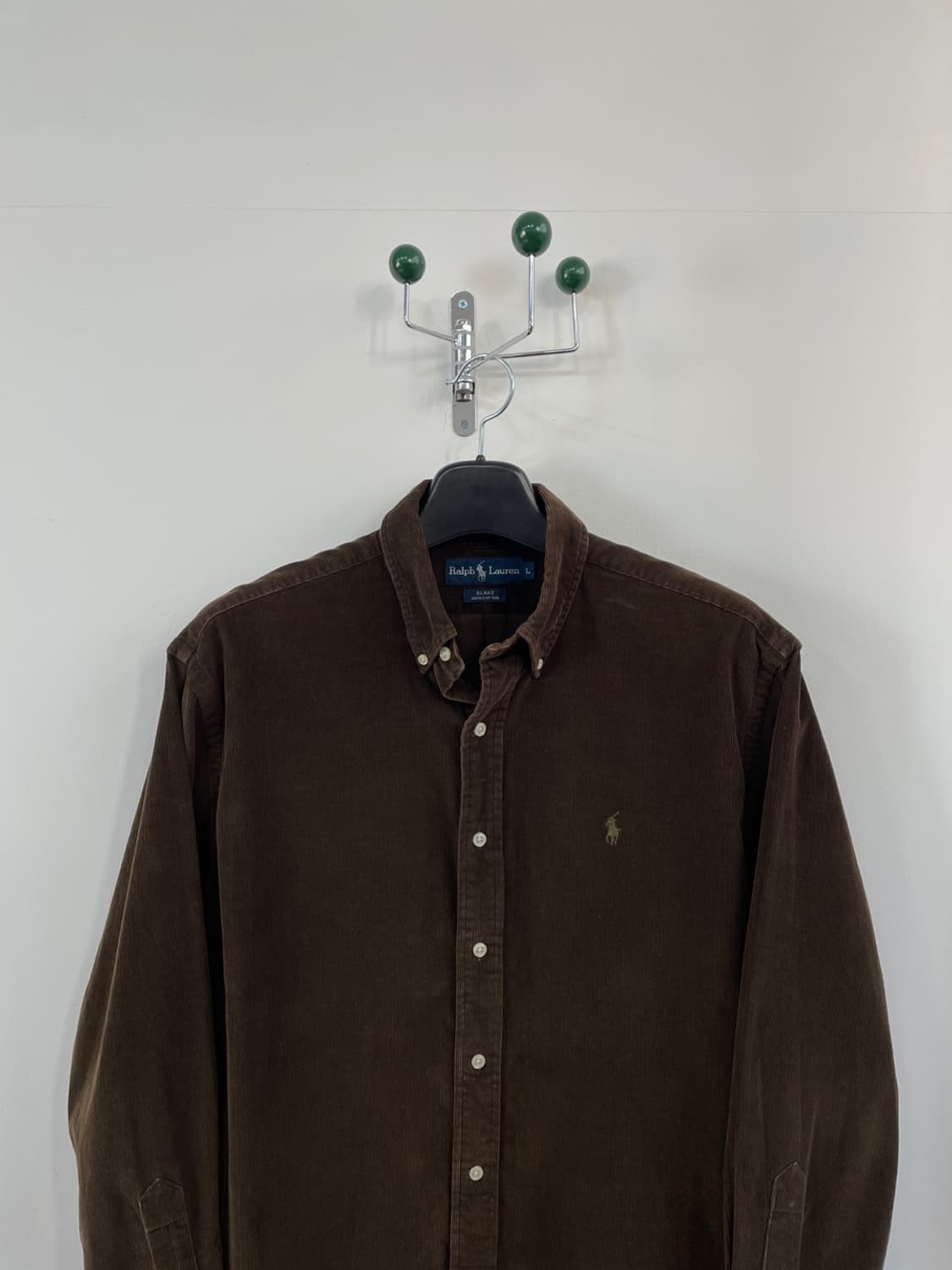 폴로 랄플로렌 브라운 코듀로이 셔츠 상품이미지2