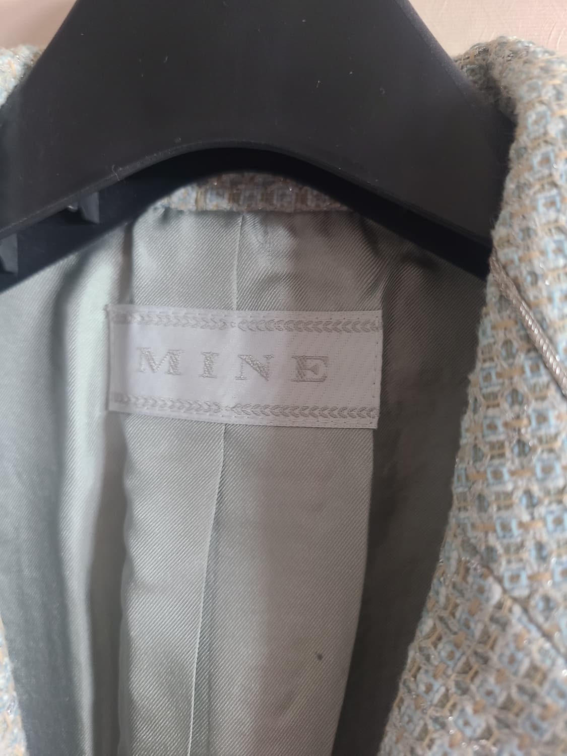 MINE 트위드 자켓 하늘색(55) 상품이미지4