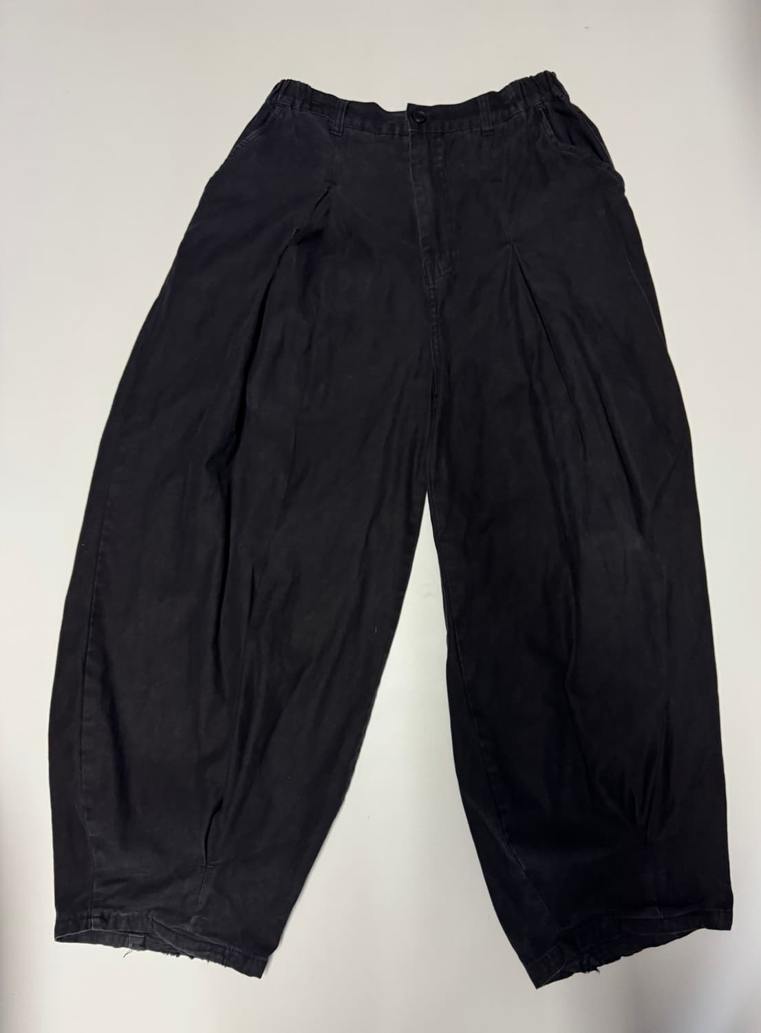 앵글런 ANGLAN 와이드 벌룬팬츠 28.3인치 블랙 상품이미지1