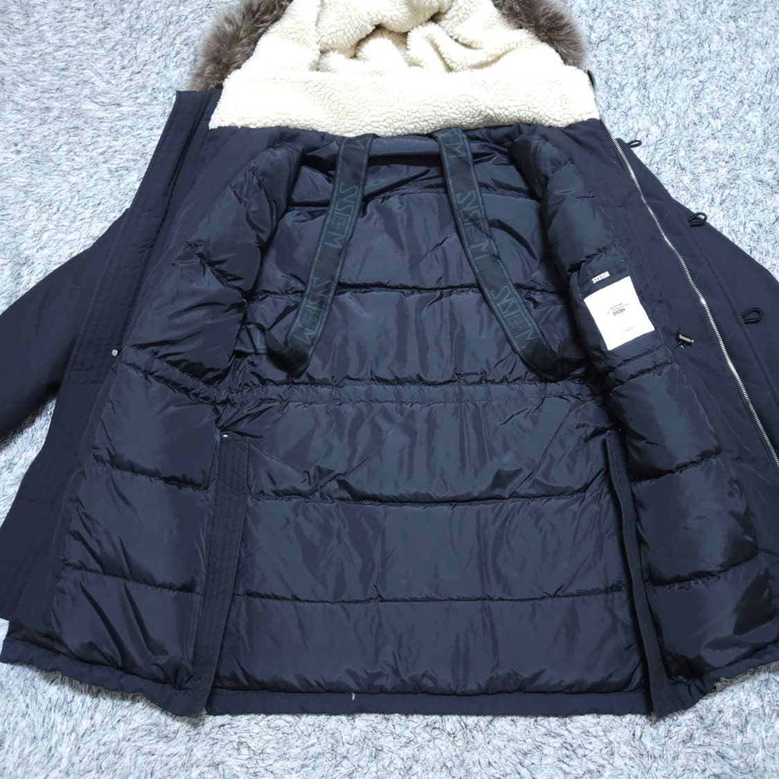 시스템옴므)100 남자 폭스퍼 헤비구스다운 / 왕눈이샵 상품이미지7