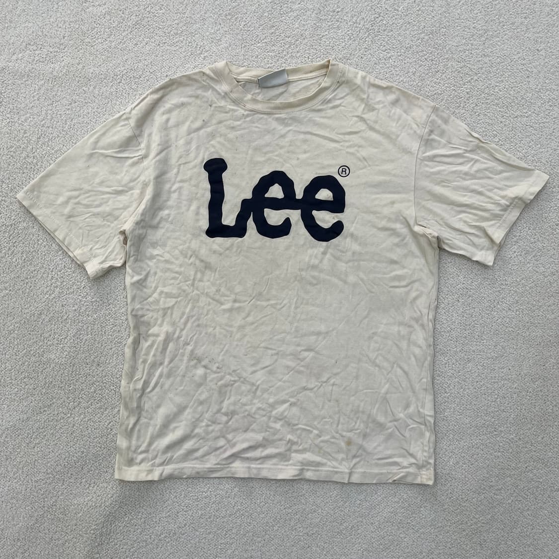 L 리 빅로고 반팔 티셔츠 (전체오염) 0304M 상품이미지1