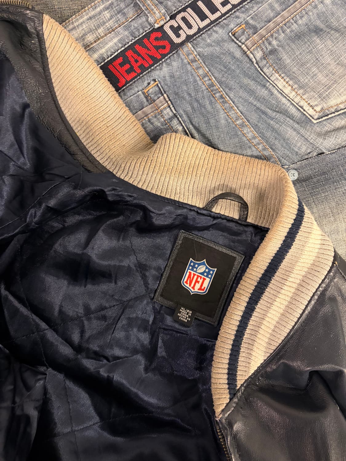 (정품/XL) 뉴잉글랜드패트리어츠 슈퍼볼 레더 바시티 자켓 a1 상품이미지5