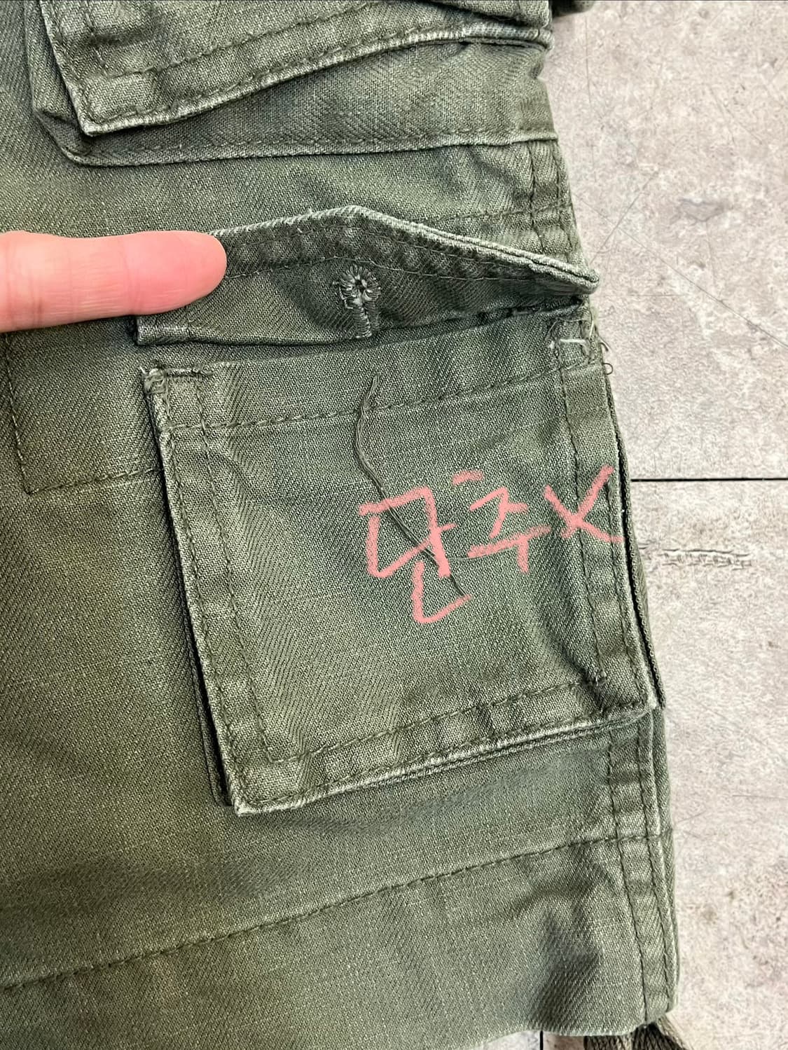 빈티지 아메리칸 카고 하프 팬츠 카키 2XL #csz3487 상품이미지9