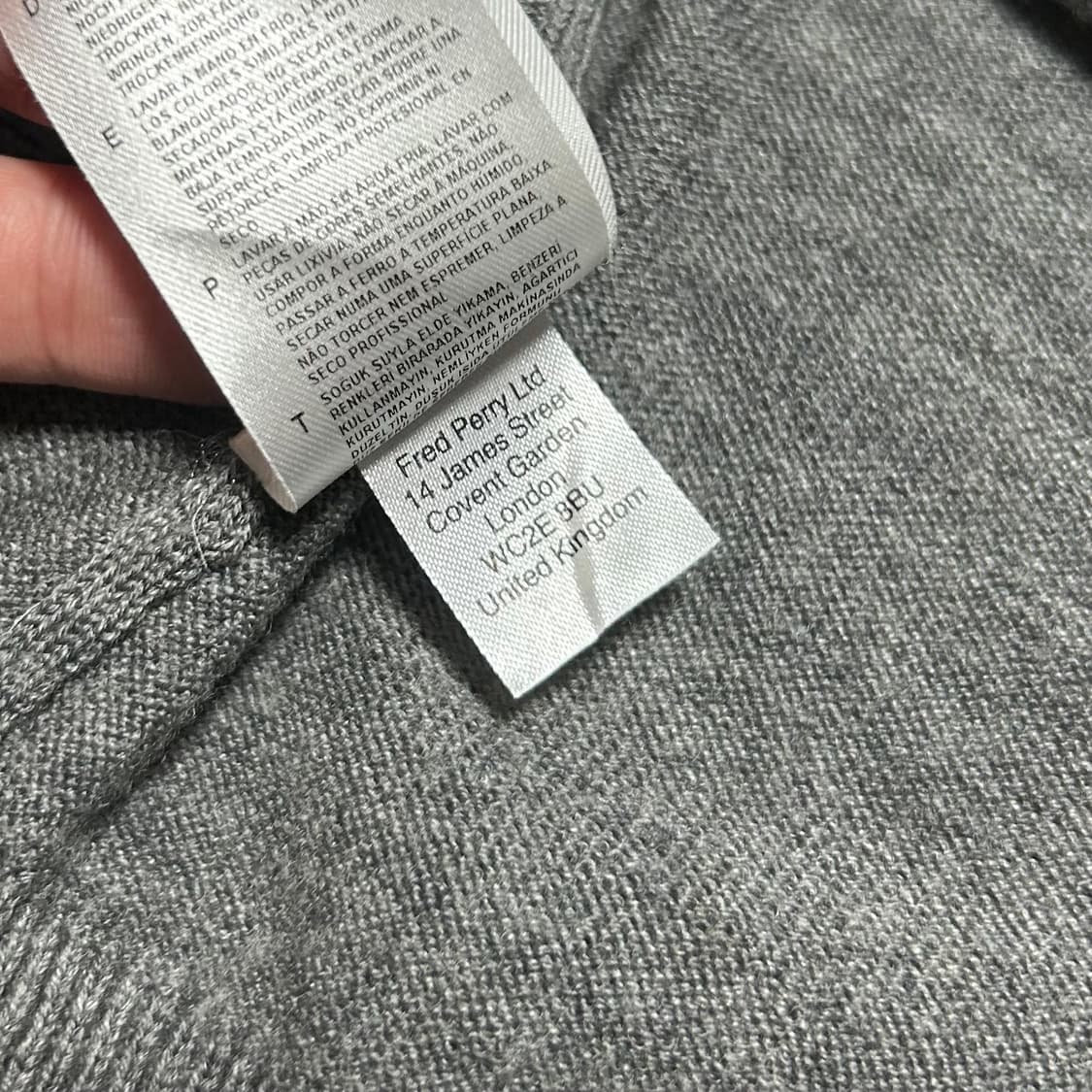 [S] Fredperry 프레드페리 울 니트 가디건 상품이미지7