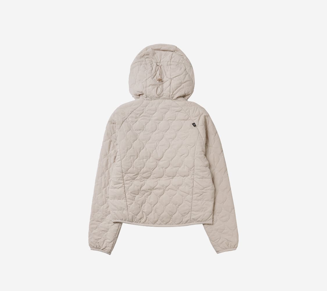 미스치프 퀼티드 후드 자켓 아이보리 M 상품이미지3