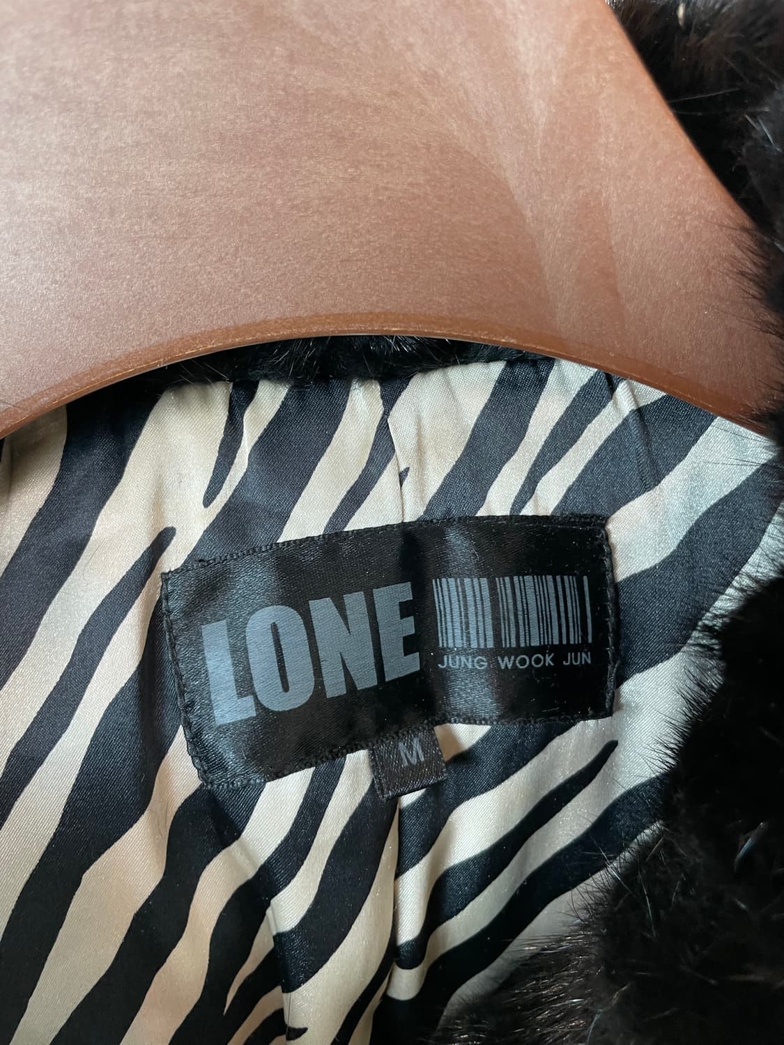 (M) LONE 론 정욱준 여성용 숏 밍크 코트 자켓 상품이미지5