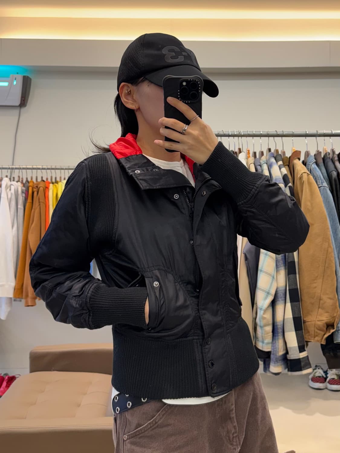 아르마니 익스체인지 셔링 블루종 자켓 상품이미지7