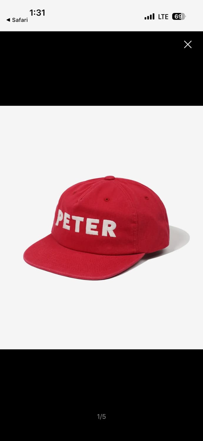 5-PANEL PETER CAP - RED 상품이미지1
