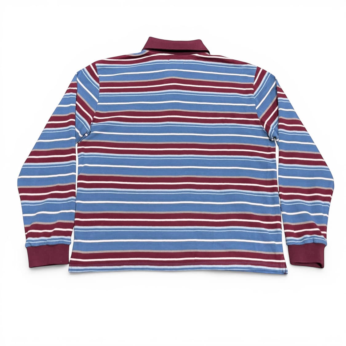 FREE 그로브 GROVE 카렐 스트라이프 PK 블루 와인 긴팔 카라티 상품이미지2