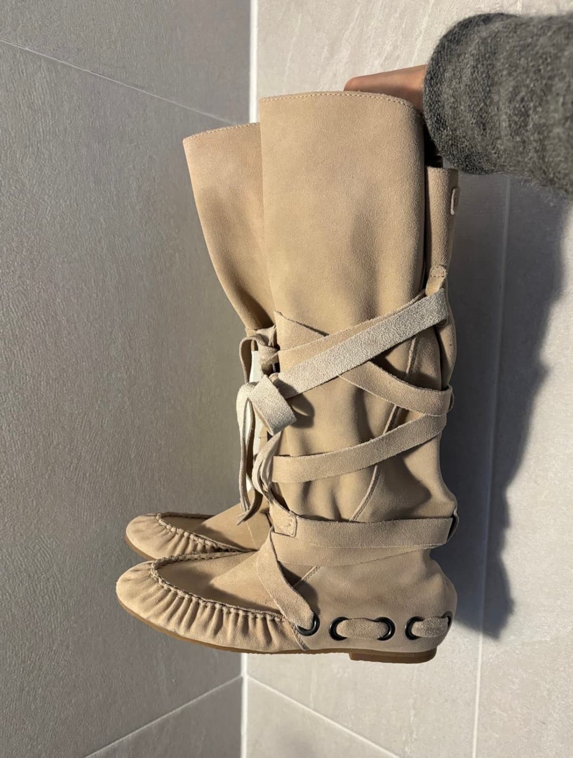 디젤 스웨이드 본디지 부츠 상품이미지1