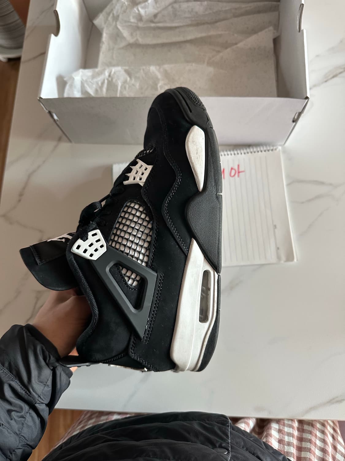 265 나이키 조던4 화이트썬더 상품이미지3