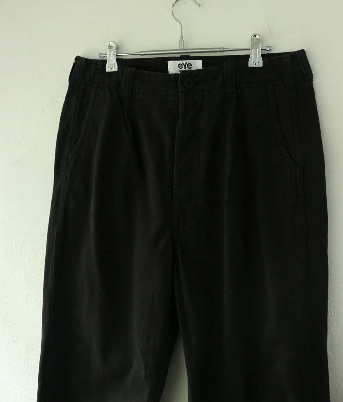 아이 준야 와타나베 맨 블랙 코튼팬츠 상품이미지4