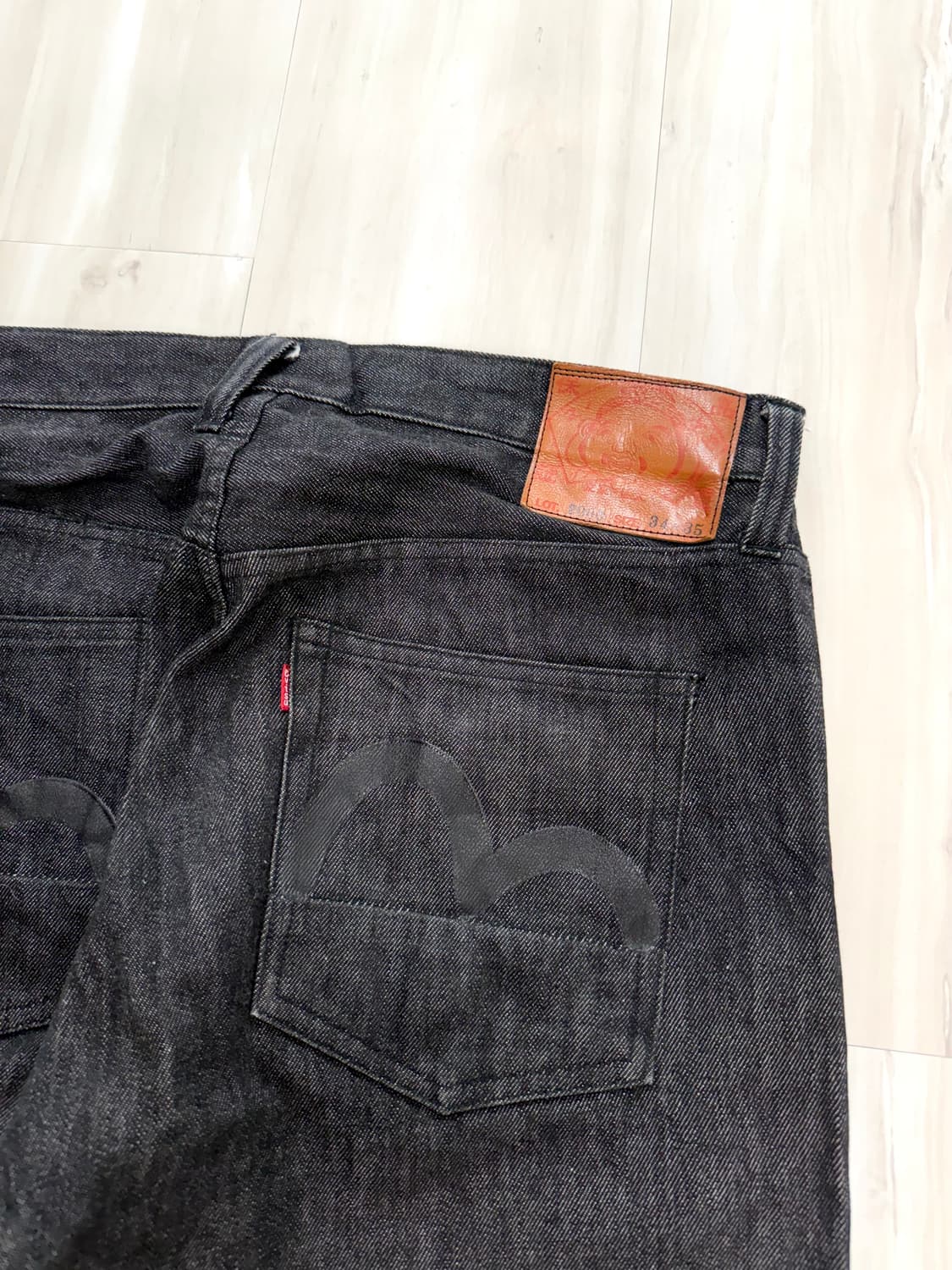 Evisu black denim pants 상품이미지4