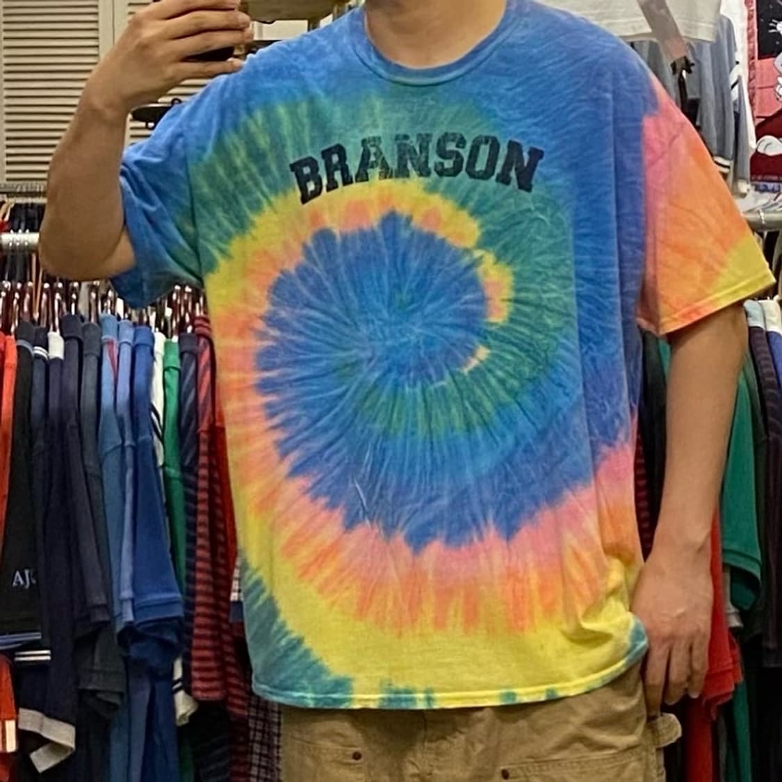 레어 00s USA BRANSON 타이다이 반팔티 상품이미지2