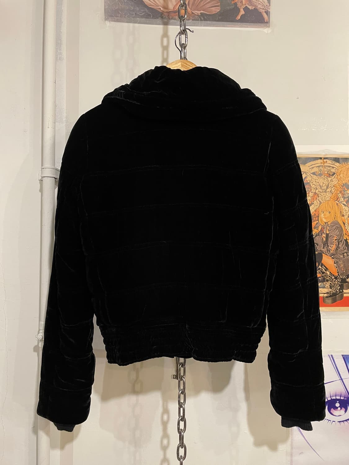 juicy couture 쥬시꾸뛰르 벨벳 크롭 블랙 패딩 갸루 y2k 상품이미지7