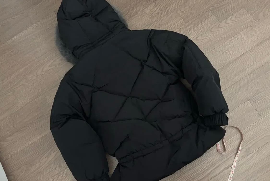 그냥 새옷상태 에고이스트 사가퍼 숏패딩 블랙 55(66가능) 상품이미지3