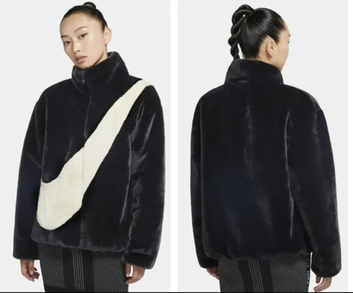 (NIKE] 우먼스 나이키 빅 스우시 플리스 퍼 재킷 66-77 상품이미지1